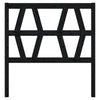 Homgoday Bed Headboard Black 96x4x100 Solid Wood Pine, Bed Backboard, Bed G0S1