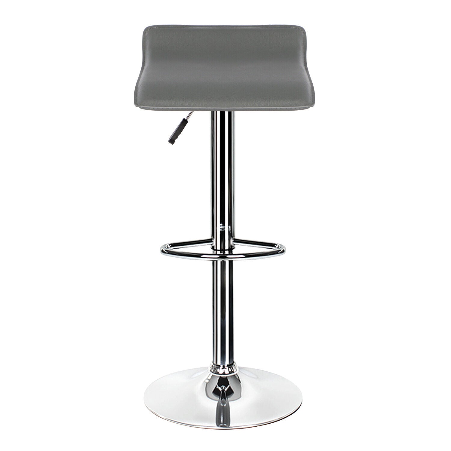 Bar Stools × 2 Padded Seat Faux Leather Swivel Home Kitchen Breakfast Muti Types