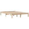 Bed Frame with Headboard 140x200 Solid Wood Pine H6U5
