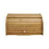 Bamboo Wooden Bread Bin Roll UpDoor Counter Rack Food Storage Box Loaf Container