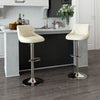Bar Stools × 2 Padded Seat Faux Leather Swivel Home Kitchen Breakfast Muti Types