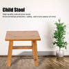 (S Rectangle)Multipurpose Small Bamboo Stool Foot Rest Stool Shower Low Bench