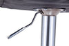 Bar Stools Set of 2 PU Leather Swivel Height Adjustable Bar Chairs With Backrest