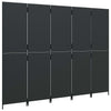 ' Multipurpose Indoor & Poly Rattan Room Divider - Black, Easy to Fold, D2V3