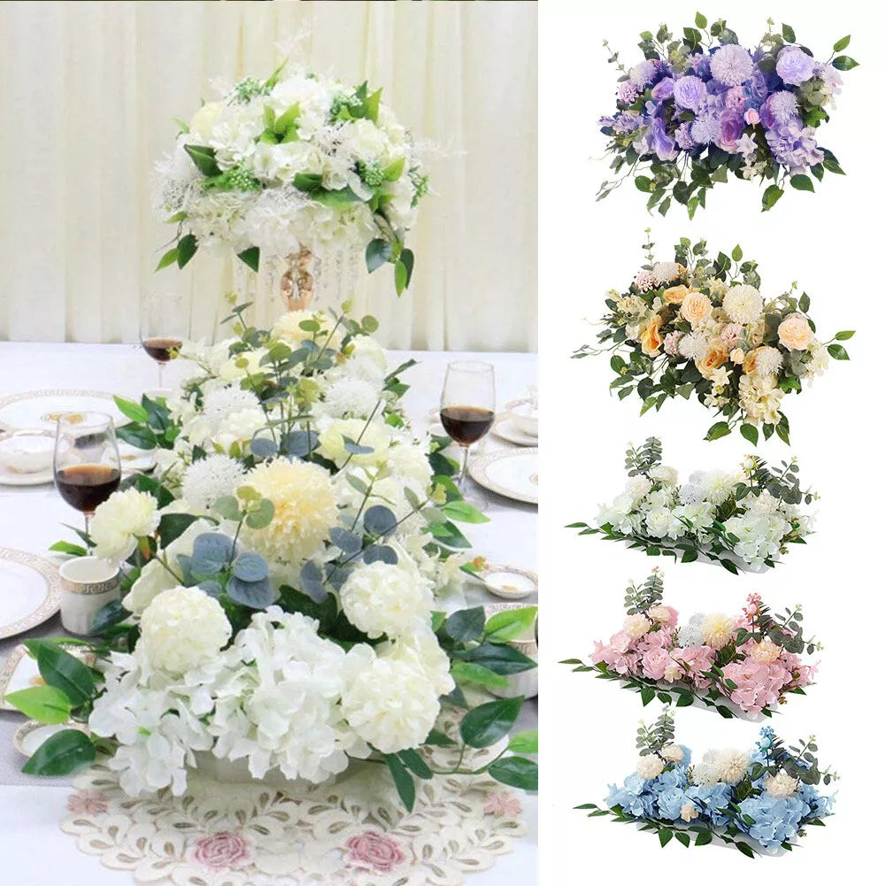 Artificial Wedding Rose Flower Row Top Table Backdrop Arch Arrangement Wall Deco