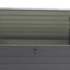 Storage Cabinet 350L Garden Storage Box Color Board Tool Container Patio Grey UK