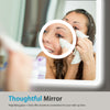 Large LED Bathroom Mirror Demister Shaver Socket 3X Magnifying Touch 90X70CM