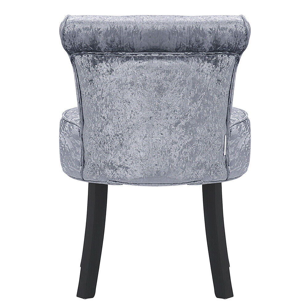 Pouffe Round Makeup Vanity Chair Dressing Table Seat Low Back Stool Piano Bench