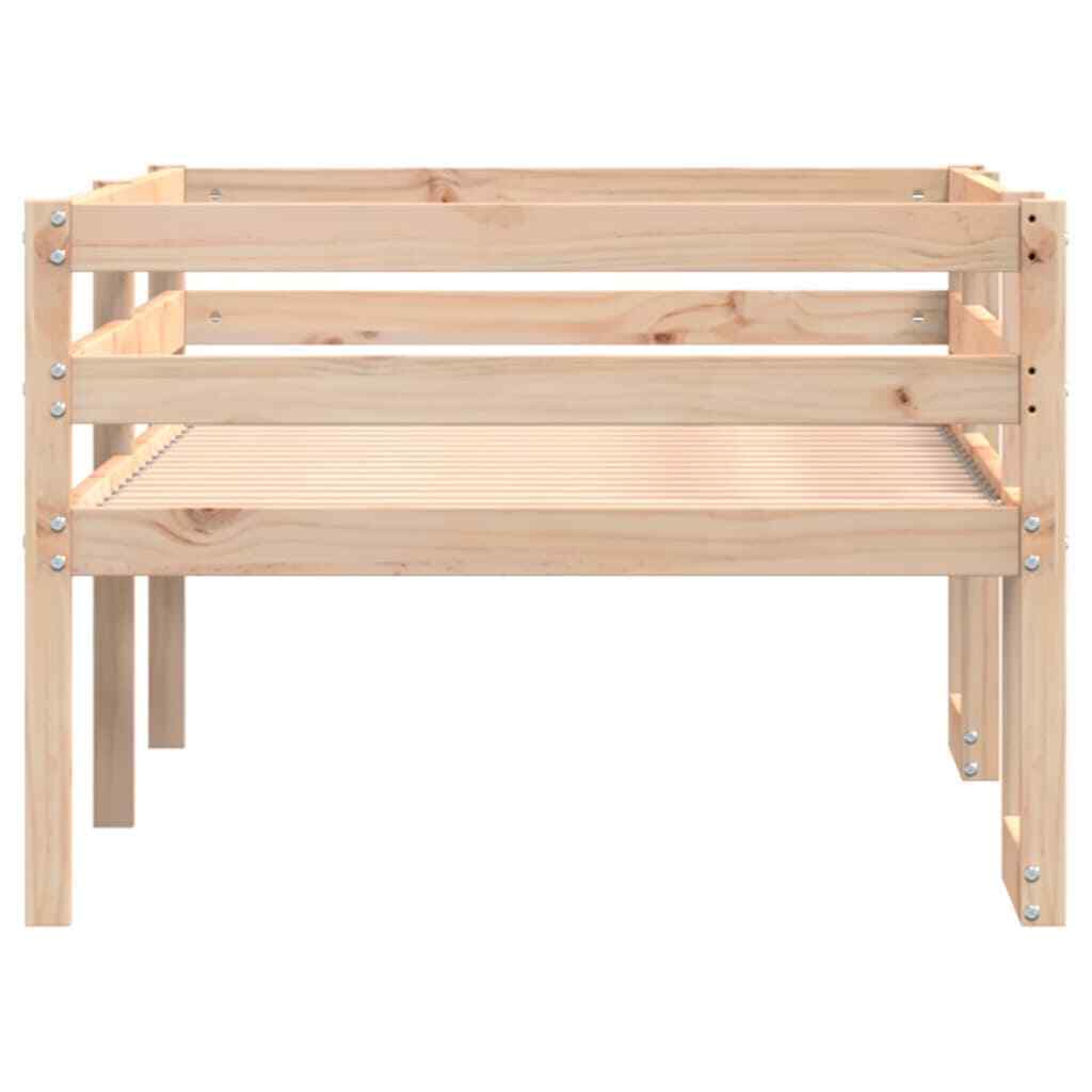 ' Bed Frame 75x190 Solid Wood Pine N0B6