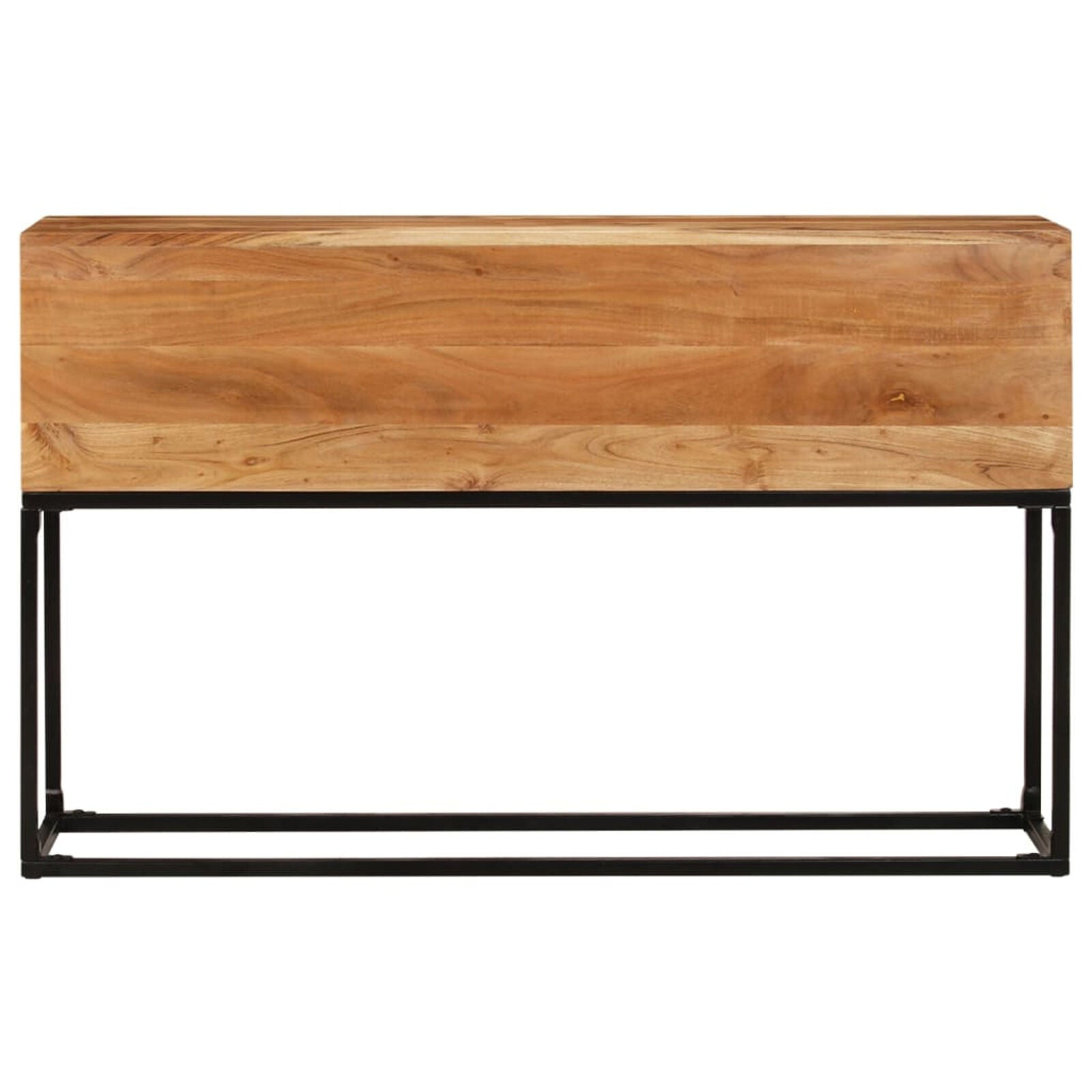 BaraSh Console Table 120x30x75 Solid Acacia Wood,Console Table with B5F2