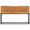 BaraSh Console Table 120x30x75 Solid Acacia Wood,Console Table with B5F2
