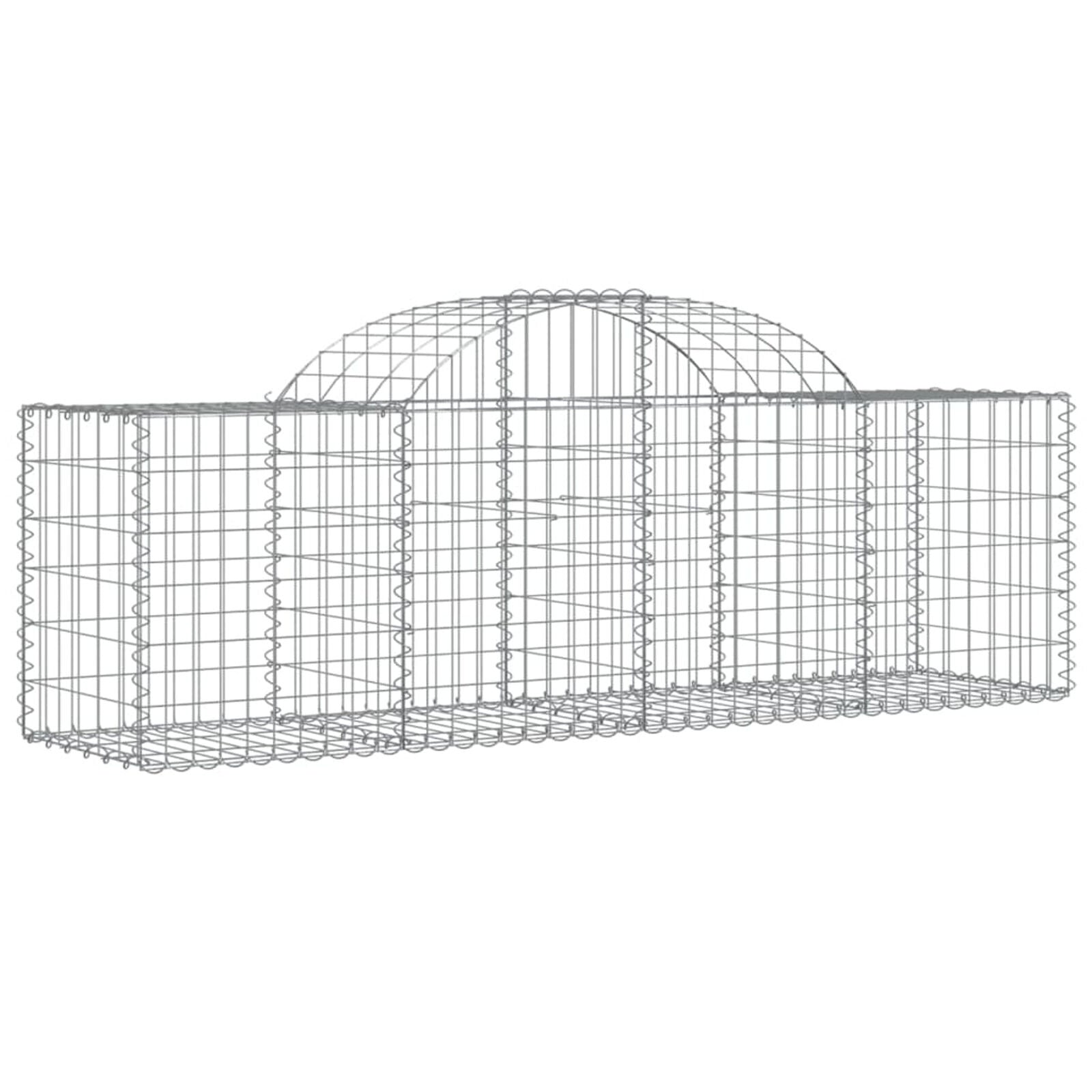 BaraSh Arched Gabion Baskets 5 pcs 200x50x60/80 Galvanised ,Gabion Wall H6F8