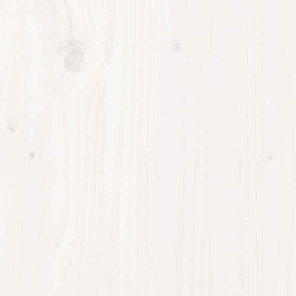 BaraSh Bed Frame with Headboard White 90x200 Solid Wood Pine,Platform Bed P0P2