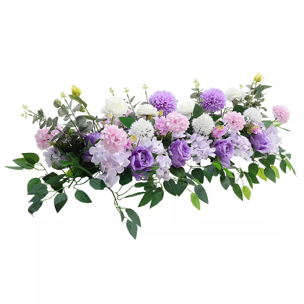 Artificial Wedding Rose Flower Row Top Table Backdrop Arch Arrangement Wall Deco