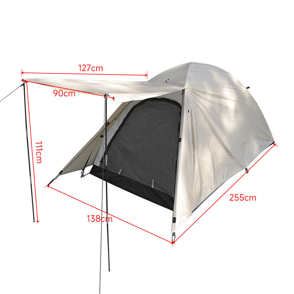 3-5 Person Family Camping Tent Double Layer Instant Cabin Bivvy Picnic Shelter