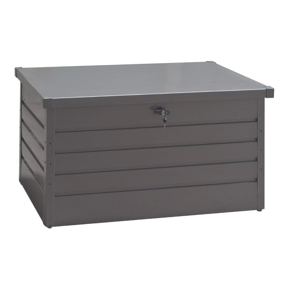 Storage Cabinet 350L Garden Storage Box Color Board Tool Container Patio Grey UK