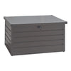 Storage Cabinet 350L Garden Storage Box Color Board Tool Container Patio Grey UK