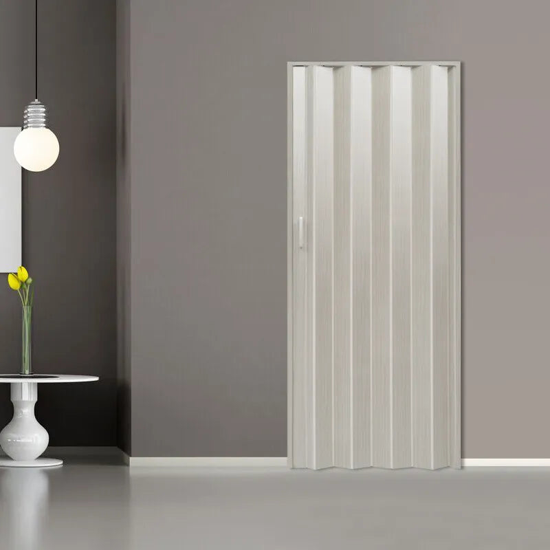 Internal Bi Folding Concertina Accordion Door PVC Sliding Divider Doors Bathroom
