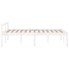 LAPOOH Bed Frame White Solid Wood Pine 120x200 ,Bed Frame,Bed Frame Modern P6B2
