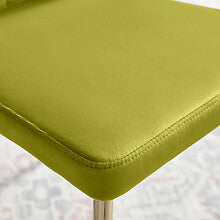 **Seconds** 2x Danica Green Velvet Dining Chair Gold Legs Contemporary Glam 192