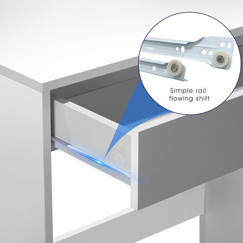 1 Drawer Dressing Table Wooden Vanity Computer Desk Bedroom Furniture Office Ptj