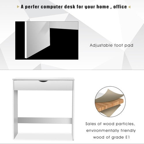 1 Drawer Dressing Table Wooden Vanity Computer Desk Bedroom Furniture Office Ptj