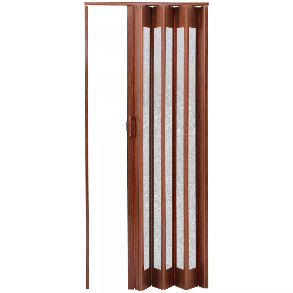 Internal Bi Folding Concertina Accordion Door PVC Sliding Divider Doors Bathroom