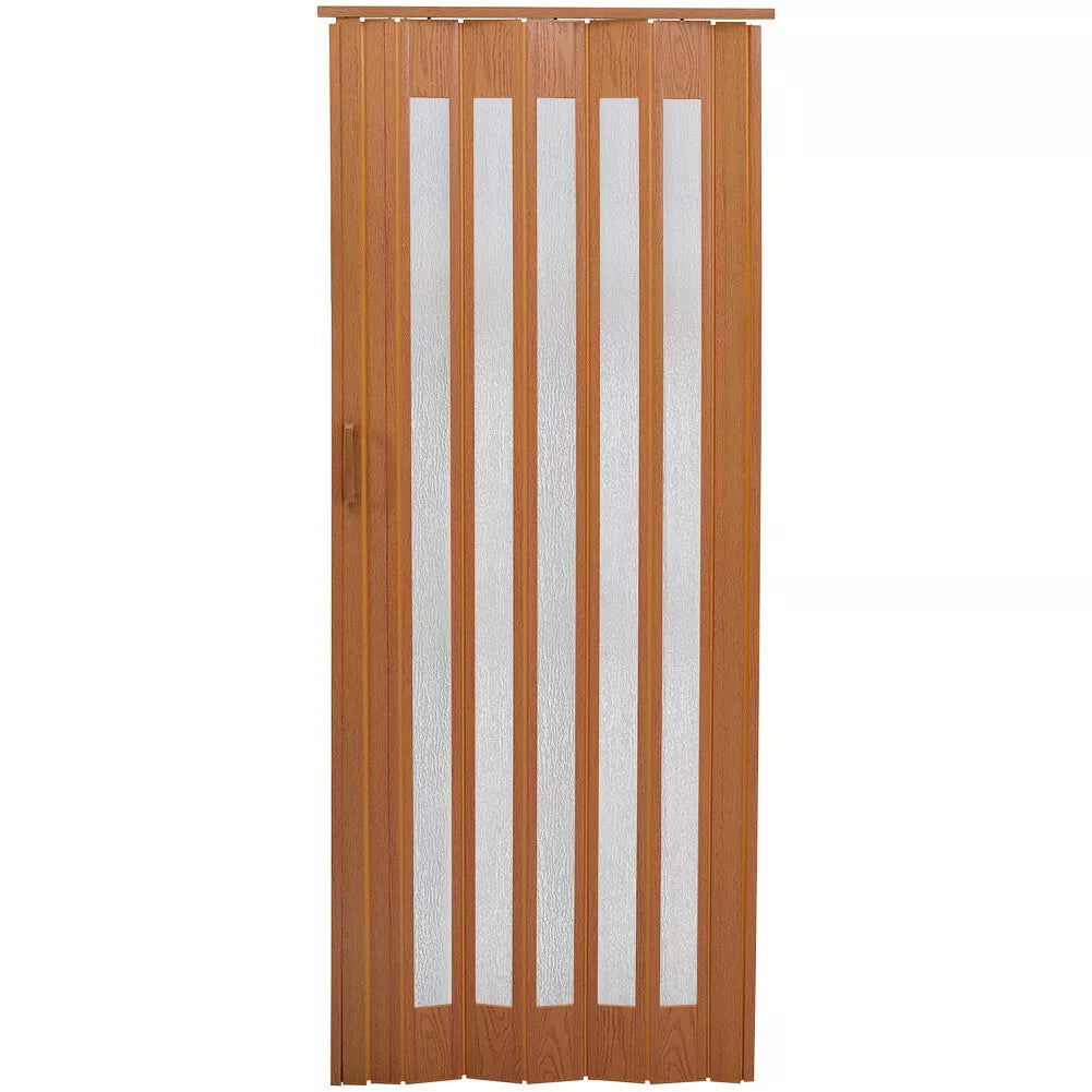 Internal Bi Folding Concertina Accordion Door PVC Sliding Divider Doors Bathroom