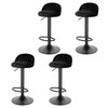 2/4/6x Velvet Padded Bar Stools Swivel Gas Lift Adjustable Height Pub Cafe Chars