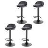 2/4/6x Velvet Padded Bar Stools Swivel Gas Lift Adjustable Height Pub Cafe Chars