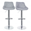 Bar Stools × 2 Padded Seat Faux Leather Swivel Home Kitchen Breakfast Muti Types