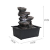 Garden Water Feature Fountain LED Lights Indoor Outdoor Statue Electric Powered