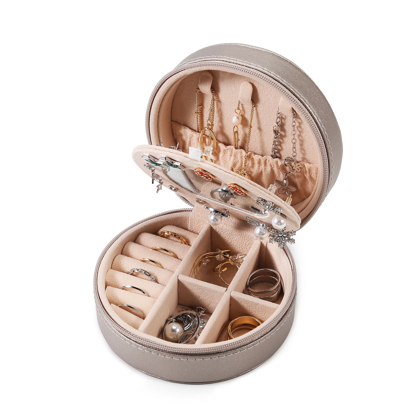 Portable Travel Jewelry Box Storage Jewellery Ring Organizer Case Mini