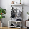 Hall Tree Hat and Coat Stand Hallway Shoe Rack Storage Organiser Free Standing