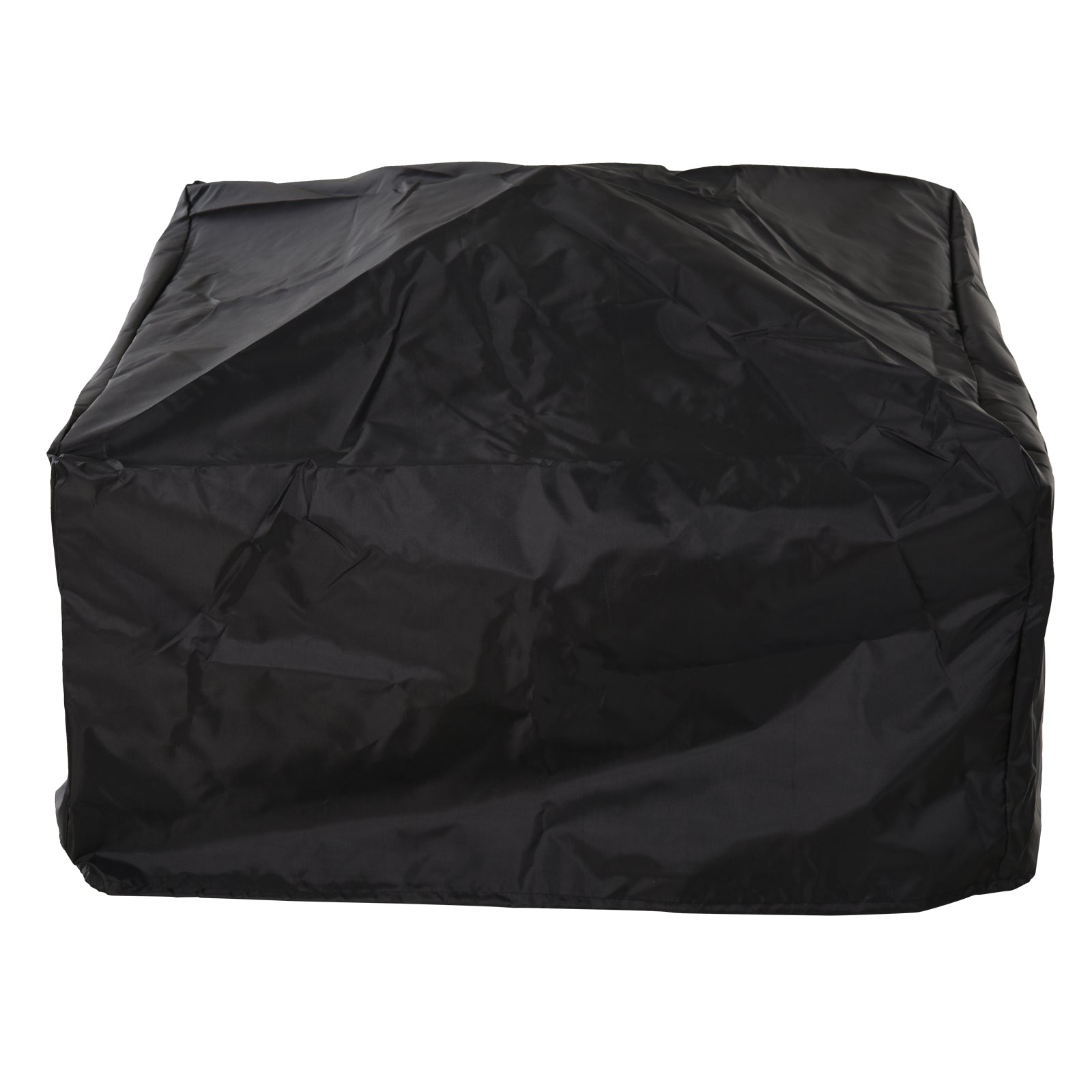 Fire Pit Heater Square Table Patio Backyard Metal Black φ81cm Outdoor