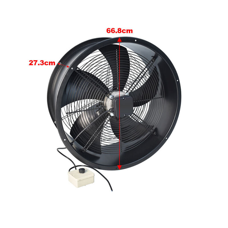 Heavy Duty Round/ Square Industrial Axial Flow Fan 2/4 Pole Extractor Air Blower