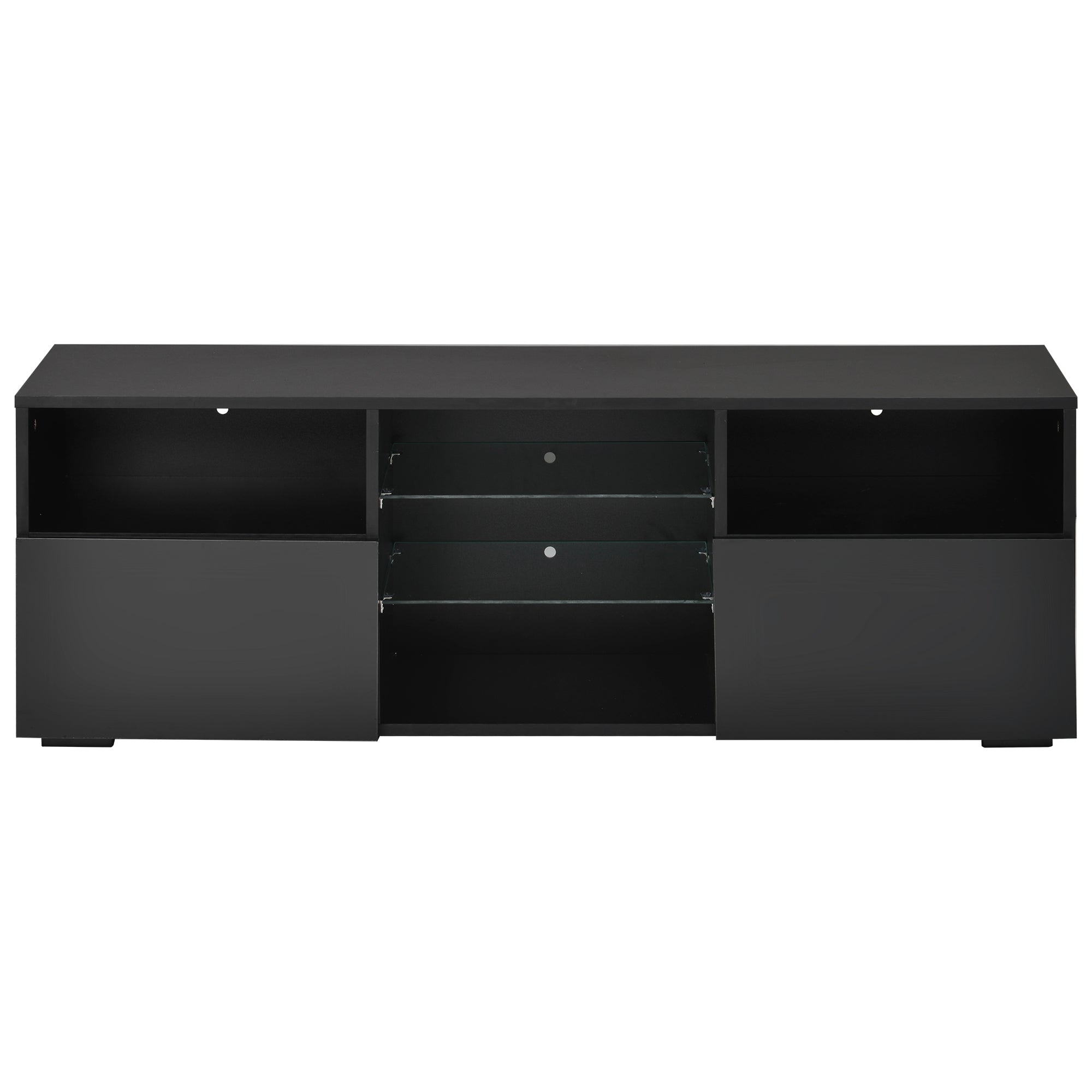 Modern TV Unit TV Stand Media Cabinet Sideboard Storage with LED RGB Lights