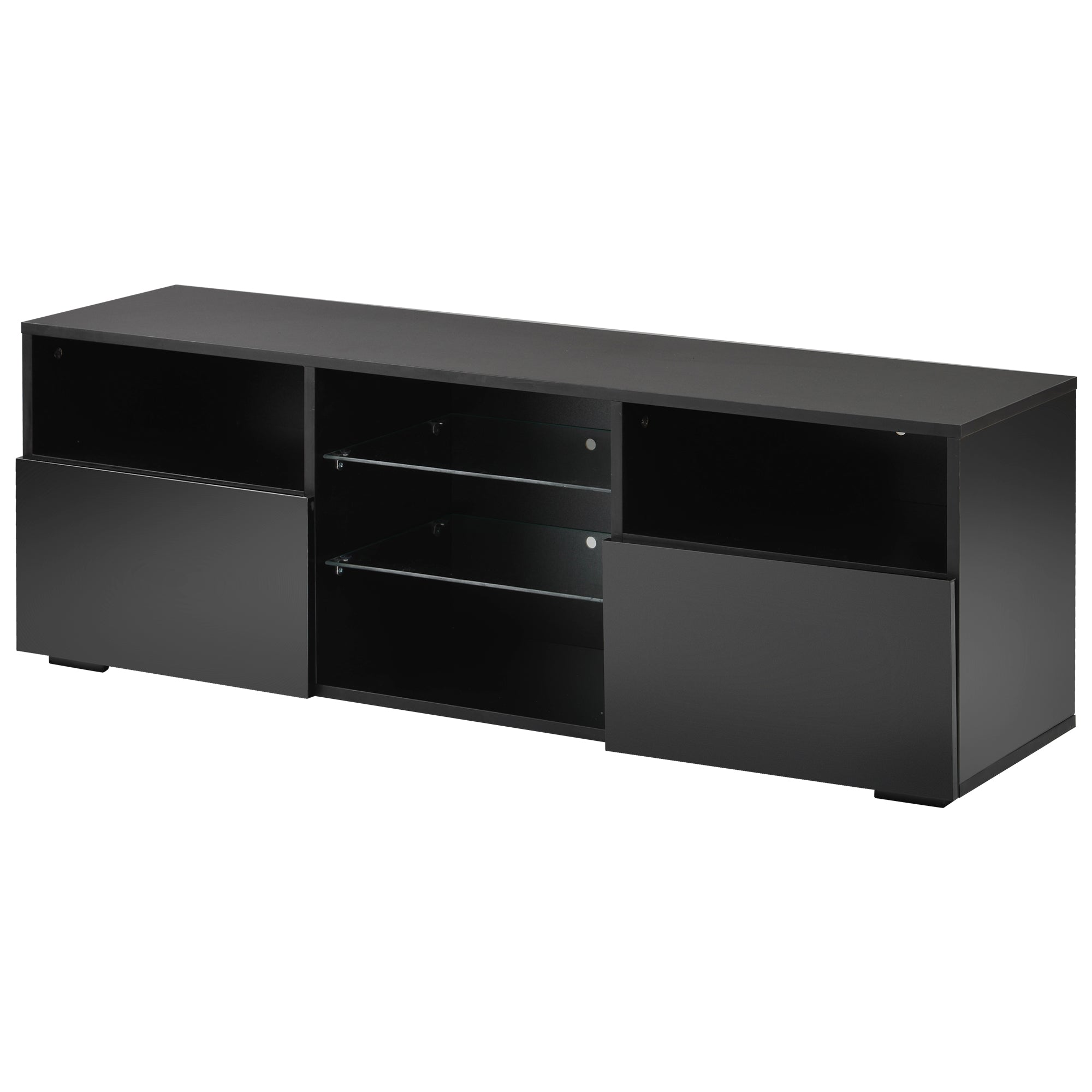 Modern TV Unit TV Stand Media Cabinet Sideboard Storage with LED RGB Lights