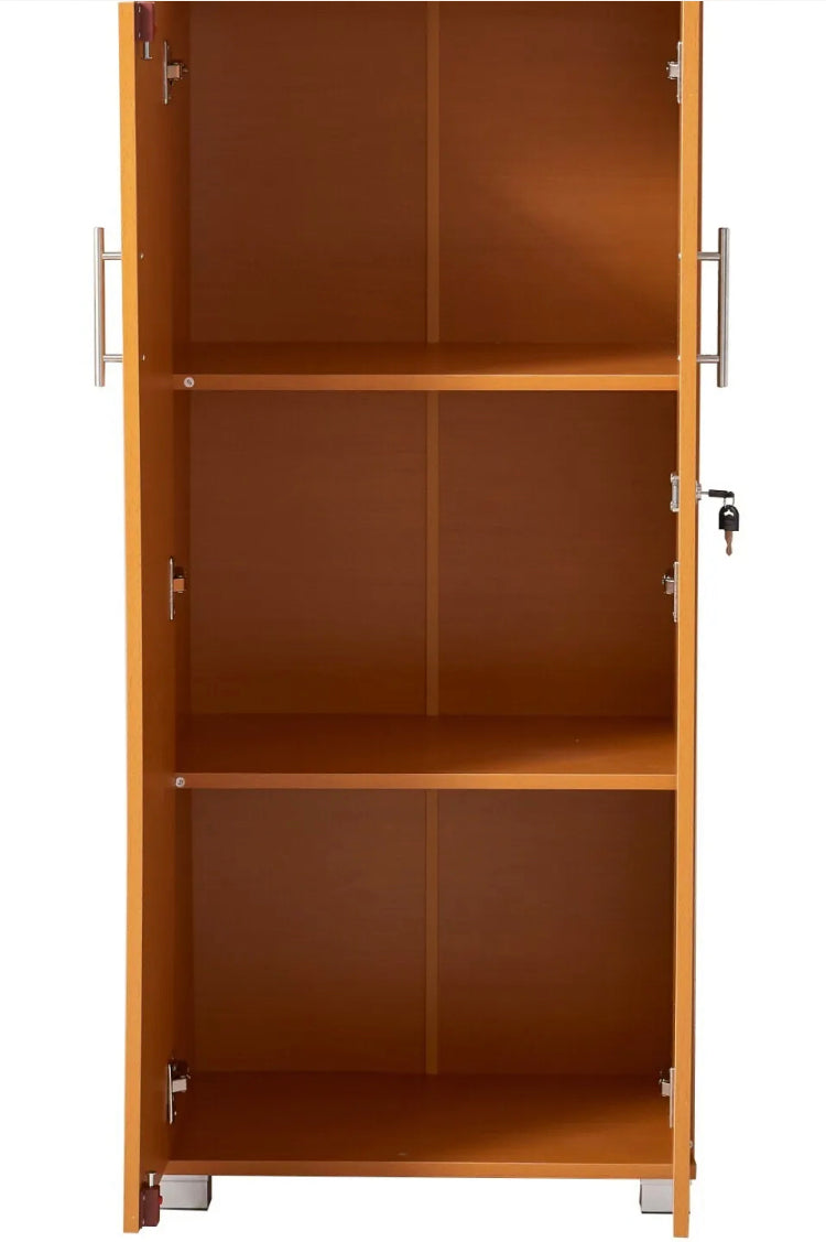 3 Shelf Cupboard Storage with Lock Furniture for Home Office Piranha Bonito PC6b