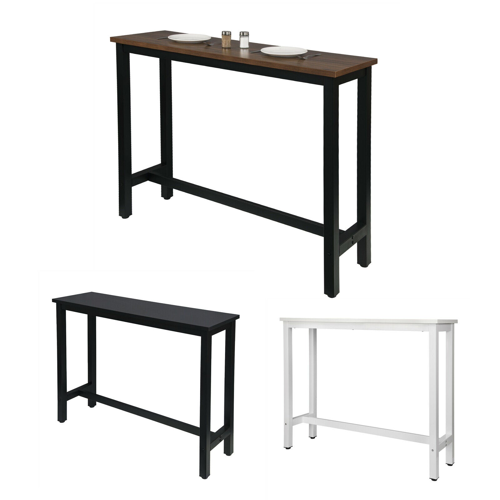 Bar Table Breakfast Kitchen Dining Room Restaurant Coffee Public Table MDF Metal