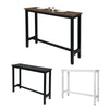 Bar Table Breakfast Kitchen Dining Room Restaurant Coffee Public Table MDF Metal