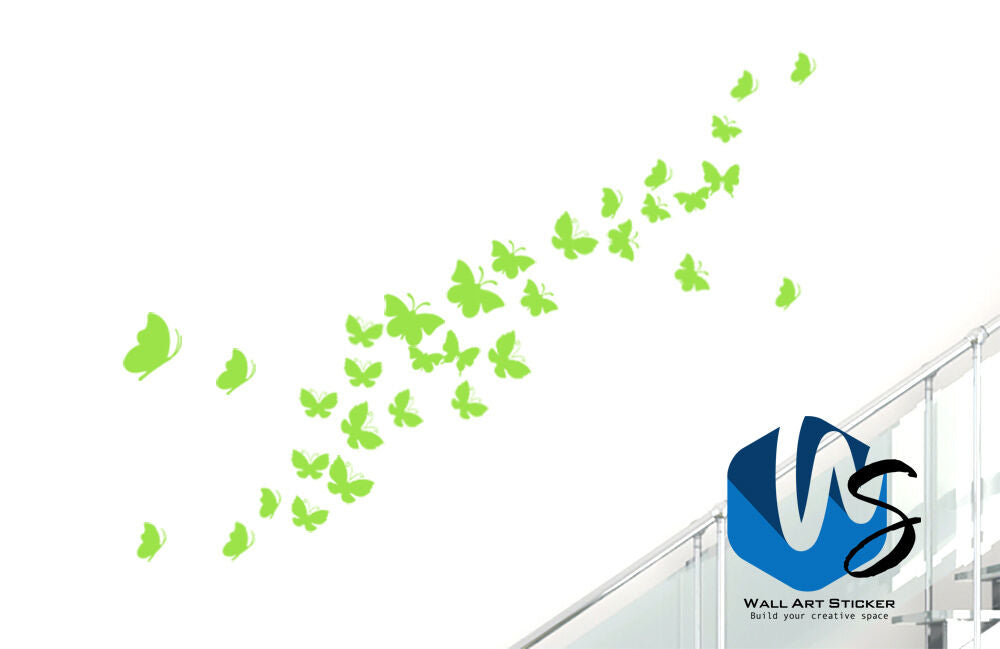 Various size Butterfly wall Art Stickers vinyl wall decals room for baby nursery