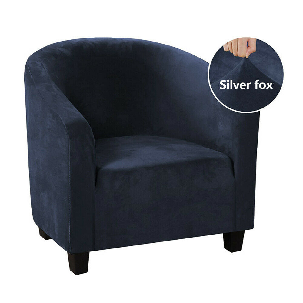 Tub Chair Covers Slipcovers Elastic Polyester Fabric Armchair Sofa Seat Covers