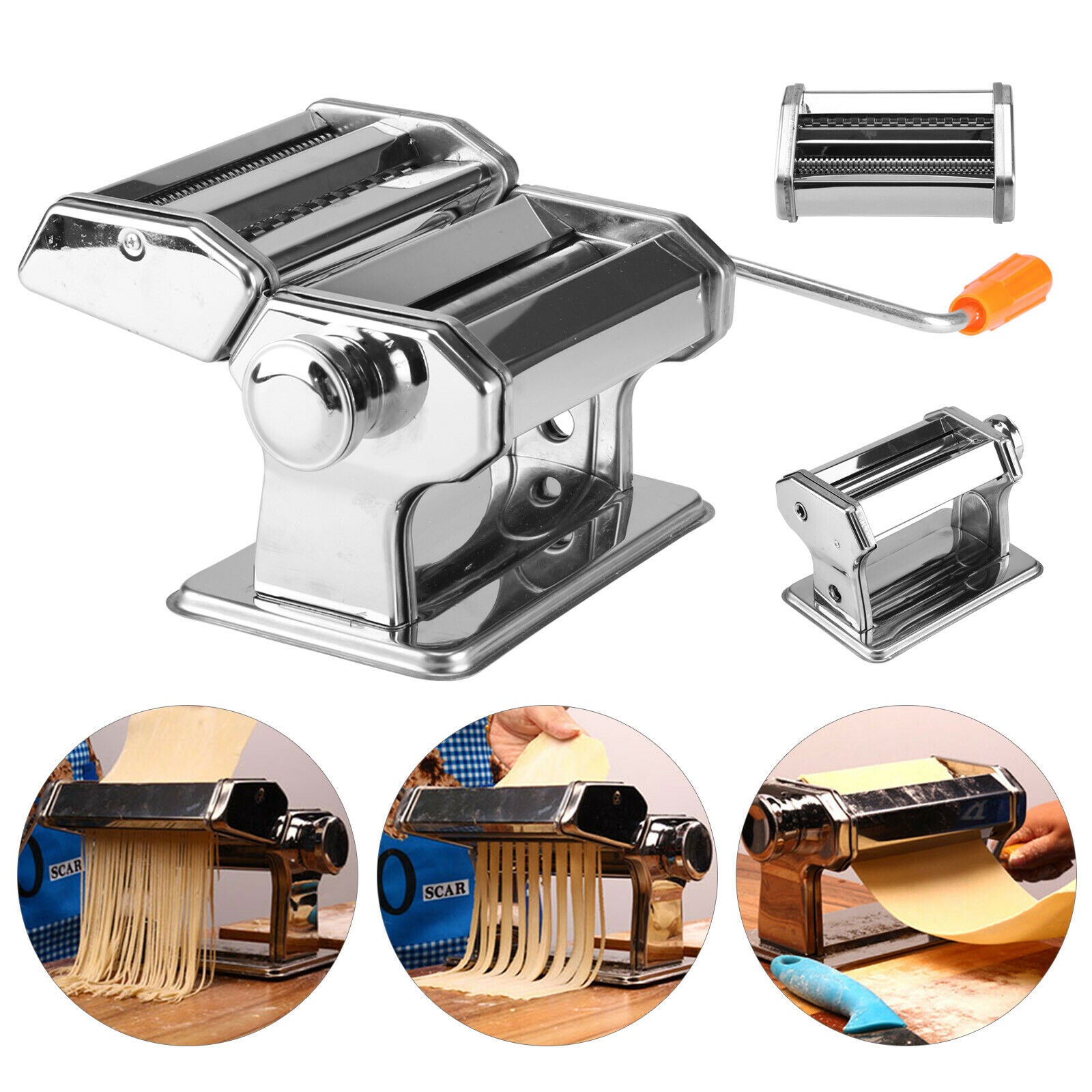 Pasta Maker Kitchen Tool Spaghetti Roller Lasagne Tagliatelle Cutter Machine New