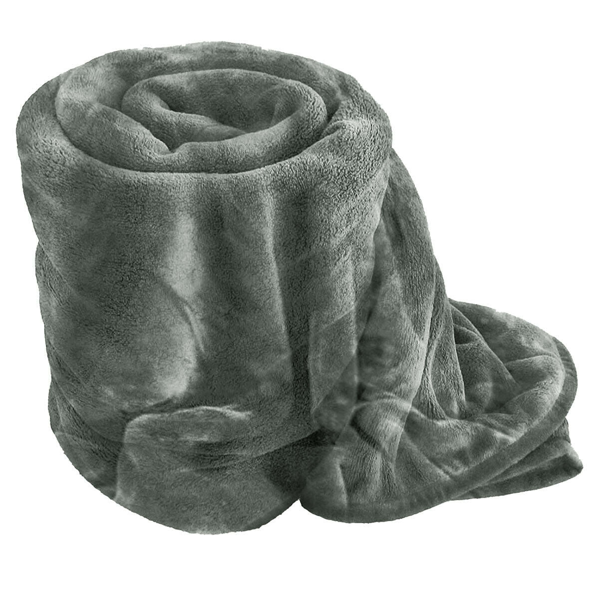 Luxury Blanket Large Sofa Throw Fleece Faux Fur Single Double & King
