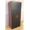 3 Piece Black & Walnut Bedroom Set! Wardrobe, 4 Drawer Chest, Bedside Table! NEW
