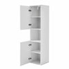 White High Tall Bathroom Cabinet Storage Furniture Unit Wall Hanged Cupboard