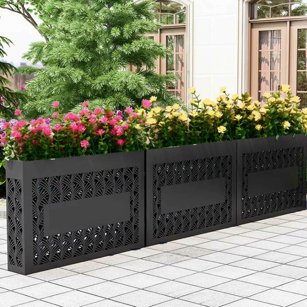 In/Outdoor Artificial Fake Flowers Plants For Window Box Plants Garden Porch UK