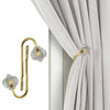 2X Metal Crystal Curtain Holdback Wall Tie Backs Hook Hanger Holder Home Decor