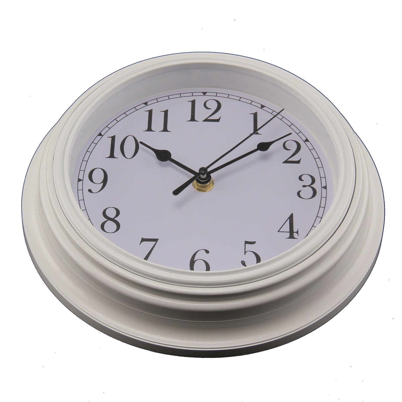 Chic Vintage Small Wall Clock White / Grey Kings Cross London Clock